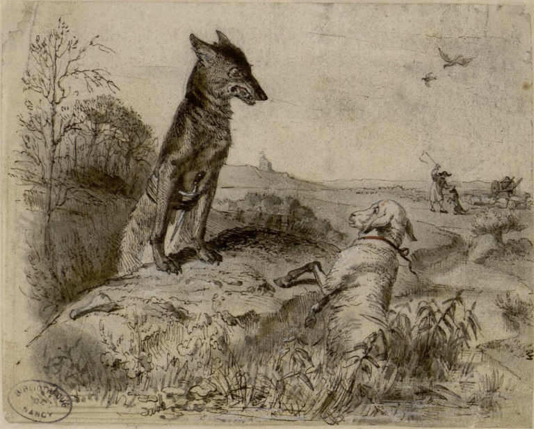 Lecture Nature - Jean de la Fontaine - Coralie Ravary - Le Loup Et Le Lion Fin Triste